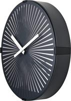 NeXtime - NeXtime - Wandklok - 30 cm - Plastic- Bewegend- Zwart - - thumbnail