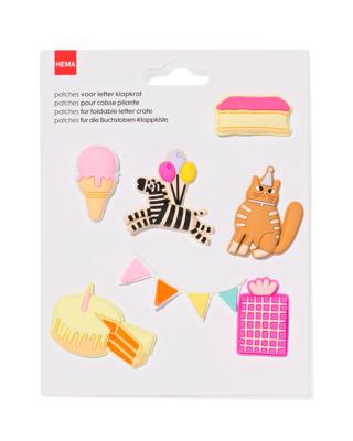 HEMA Patches letter klapkrat feestje
