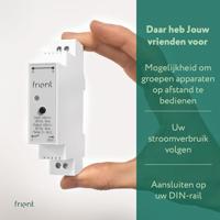 Frient Smart DIN Relay relais (Lichtgrijs, Zigbee) - thumbnail