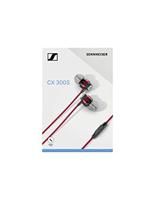 Sennheiser CX 300S oorkanaalhoofdtelefoon met universele slimme afstandsbediening - rood - thumbnail