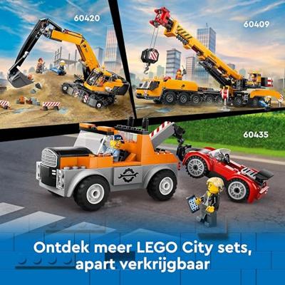 LEGO CITY sleepwagen en sportautoreparatie 60435 - thumbnail