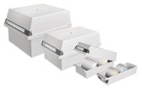 HAN 955-11 955-11 Kaartenbak Lichtgrijs Aantal kaarten (max.): 1.300 kaarten DIN A5 liggend - thumbnail