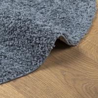 Vloerkleed PAMPLONA shaggy hoogpolig modern Ø 200 cm blauw - thumbnail