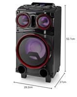 Bluetooth® Party Speaker | Maximale batterijduur: 6.5 uur | 120 W | Handgreep | Feestverlichting | Equalizer | Zwart - thumbnail