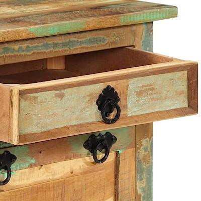 VidaXL Schoenenkast met lade 4-laags massief gerecycled hout