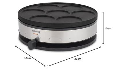 Pannenkoekenmaker Hkoenig KREP56 Zwart