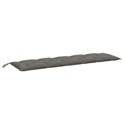 Tuinbankkussen 180x50x7 cm stof gemleerd donkergrijs