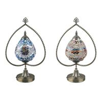 Bureaulamp DKD Home Decor 32.5 x 16 x 47.5 cm 32,5 x 16 x 47,5 cm Kristal Metaal Multicolour 220 V 50 W (2 Stuks) - thumbnail