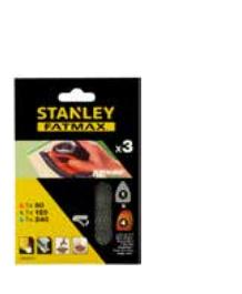 Schuurpapier voor schuurmachine Stanley 3 Onderdelen