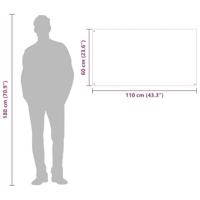 VidaXL Keuken spatscherm lichtgrijs 110 x 60 cm gehard glas - thumbnail