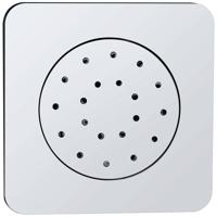 Inbouw Verstelbare Zijdouche Vierkant 135 mm Abs Chroom Aqua Splash - thumbnail