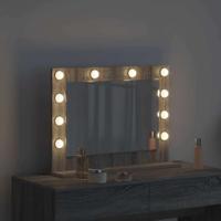 VidaXL Schmink spiegel rechthoekig grijs sonoma 60 x 45 x 18 cm - thumbnail