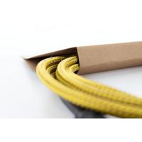 Cordial 14766 Jackplug Audio Aansluitkabel [1x Jackplug male 6,3 mm (mono) - 1x Jackplug male 6,3 mm (mono)] 7.50 m Zwart, Geel Textielmantel - thumbnail