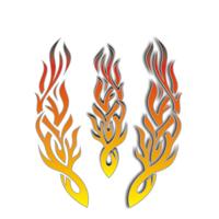 Stickerset tribal vlammen - thumbnail