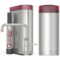 Quooker Classic Fusion Square Keukenkraan Set - Kokend Warm- en Koud Water - RVS - Inclusief COMBI+ Reservoir & CUBE - Direct Gekoeld Bruisend Water - thumbnail