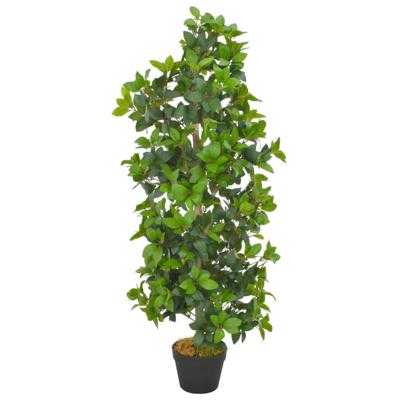 VidaXL Kunstplant met pot laurierboom 120 cm groen