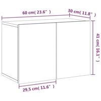 Tv-meubel wandgemonteerd 60x30x41 cm sonoma eikenkleurig - thumbnail