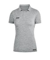 JAKO 6329D Polo Premium Basics Dames - Lichtgrijs Gemeleerd - 44 - thumbnail