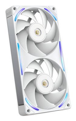 NZXT f240x rgb case fans (wit, 2 stuks, 240 x 120 x 30 mm, pwm)