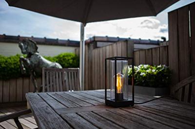 Buitenlamp met snoer en stekker E27 &apos;Flair&apos; metaal