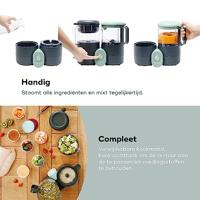 BABYMOOV Nutribaby One multifunctionele keukenmachine, kookplaat en blender zwart/grijs - thumbnail
