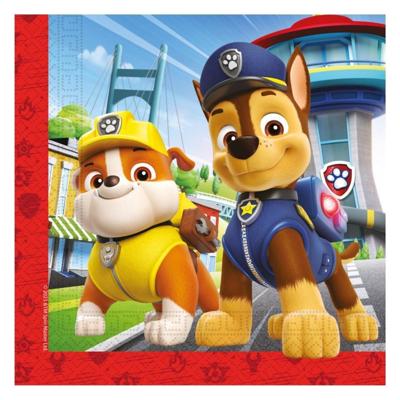 Globos Papieren servetten fsc paw patrol rescue heroes, 20st.