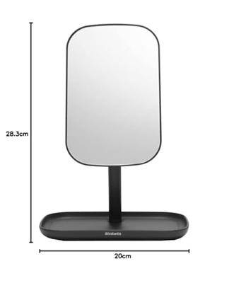 Brabantia spiegel met accessoire schaal white