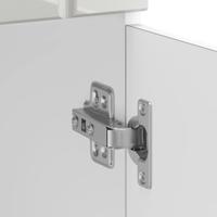 Keuken onderkast Lucca bewerkt hout hoogglans wit - thumbnail