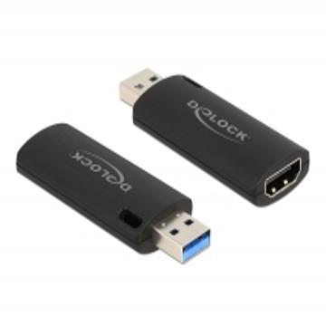 DeLOCK hdmi video capture stick usb-a adapter (zwart)