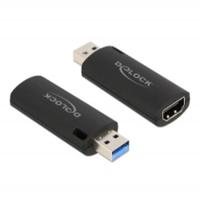 DeLOCK hdmi video capture stick usb-a adapter (zwart) - thumbnail