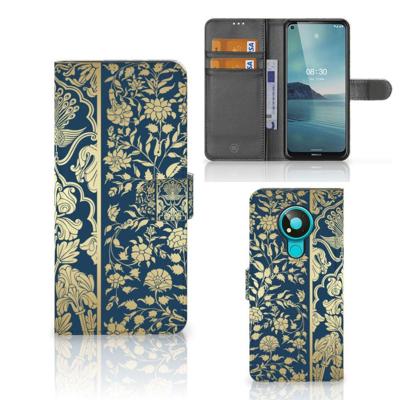Nokia 3.4 Hoesje Beige Flowers Nokia 3.4 Hoesje Beige Flowers