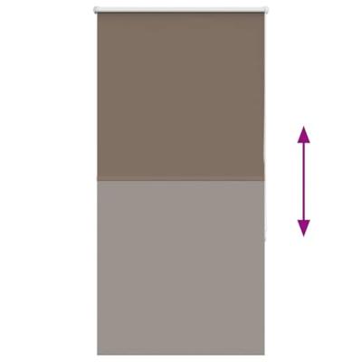 Rolgordijn verduisterend koffie 70x130 cm stofbreedte 65,7 cm