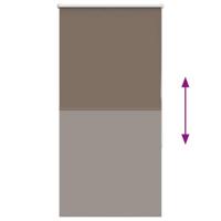 Rolgordijn verduisterend koffie 70x130 cm stofbreedte 65,7 cm - thumbnail