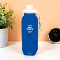 Opvouwbare waterfles - Blauw - thumbnail