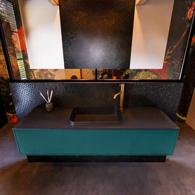 Badkamermeubelset Mondiaz Erin 150 cm met 1 Lade met RIDGE Wastafel Midden Urban met 1 kraangat Greeploos Mat Smag Badkamermeubelset Mondiaz Erin 150 cm met 1 Lade met RIDGE Wastafel Midden Urban met 1 kraangat Greeploos Mat Smag