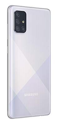 Samsung Galaxy A71 (16,95 cm (6,7 inch) 128 GB intern geheugen, 6 GB RAM, Dual SIM, Android, Duitse versie, Prism Crush Zilver