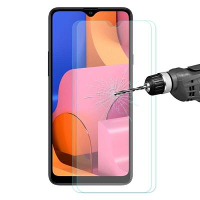 Voor Galaxy A20s 2 PCS ENKAY Hat-Prins 0.26 mm 9H 2.5 D gebogen rand gehard glas film
