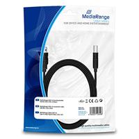 MediaRange MRCS103 Edv-accessoires printerkabel A/B 3 m zwart - thumbnail