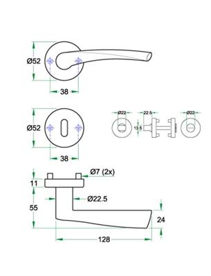 Krukgarn WING rvs mat SL
