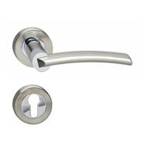Intersteel Deurkruk Sylvia op rozet met profielcilinderrozetten - chroom/nikkel mat - thumbnail