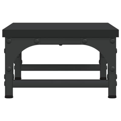 Monitorstandaard 37x23x14 cm bewerkt hout zwart
