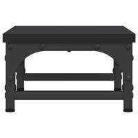 VidaXL Monitorstandaard 37x23x14 cm bewerkt hout zwart - thumbnail