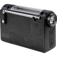 Renkforce RF-CR-200 Transistorradio VHF (FM), Middengolf, Korte golf Noodradio Oplaadbaar, Zonnepaneel, Handslinger, Wekfunctie, Zaklamp Zwart - thumbnail