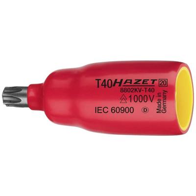 HAZET Dopsleutelbit · geïsoleerd 8802KV-T15 · 3/8 inch (10 mm) vierkant hol · Binnen-TORX®-profiel · SW T15