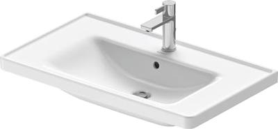 Wastafel Duravit D-Neo Met Rand Overloop Kraanvlak 1 Kraangat 80 cm Hoogglans Wit Duravit Wastafel Duravit D-Neo Met Rand Overloop Kraanvlak 1 Kraangat 80 cm Hoogglans Wit Duravit