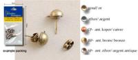 Darice • ball with loop butterfly 8mm ant. brass plated - thumbnail