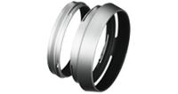 FujiFilm LH-X100 zilveren zonnekap en adapterring voor de X100, X100S - thumbnail