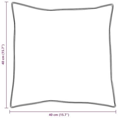 VidaXL Hoofdkussen met kussen 2 pcs wit 40 x 40 cm katoen