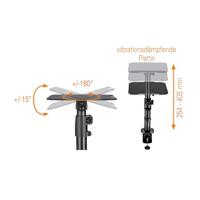 My Wall HS30L Luidsprekerstaander 2-voudig Zwart In hoogte verstelbaar, Kantelbaar, Staand - thumbnail