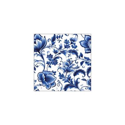 Servetten 25cm delft blauw florals